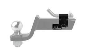 Secure hitch mount storage solution for truck hitch slider locking and tamper proof